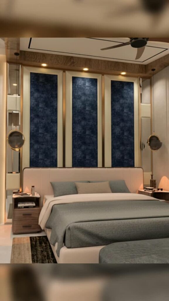Modern Serenity: A Master Bedroom Design in DHA Multan | Sardar Khan Design Studio