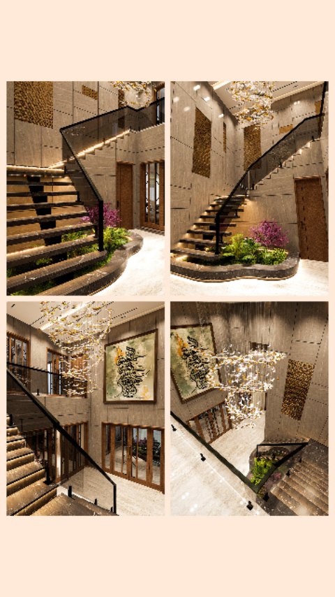 Grandeur in Design: A Double-Height Lobby Experience by Sardar Khan Design Studio