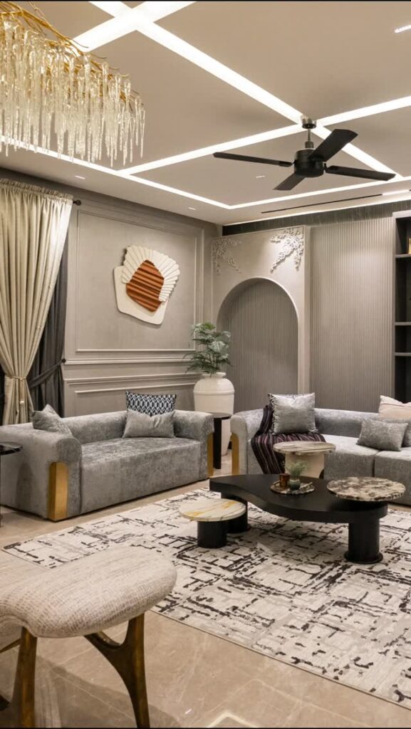 Luxury TV Lounge Design in Multan: A Masterpiece by Sardar Khan Design Studio