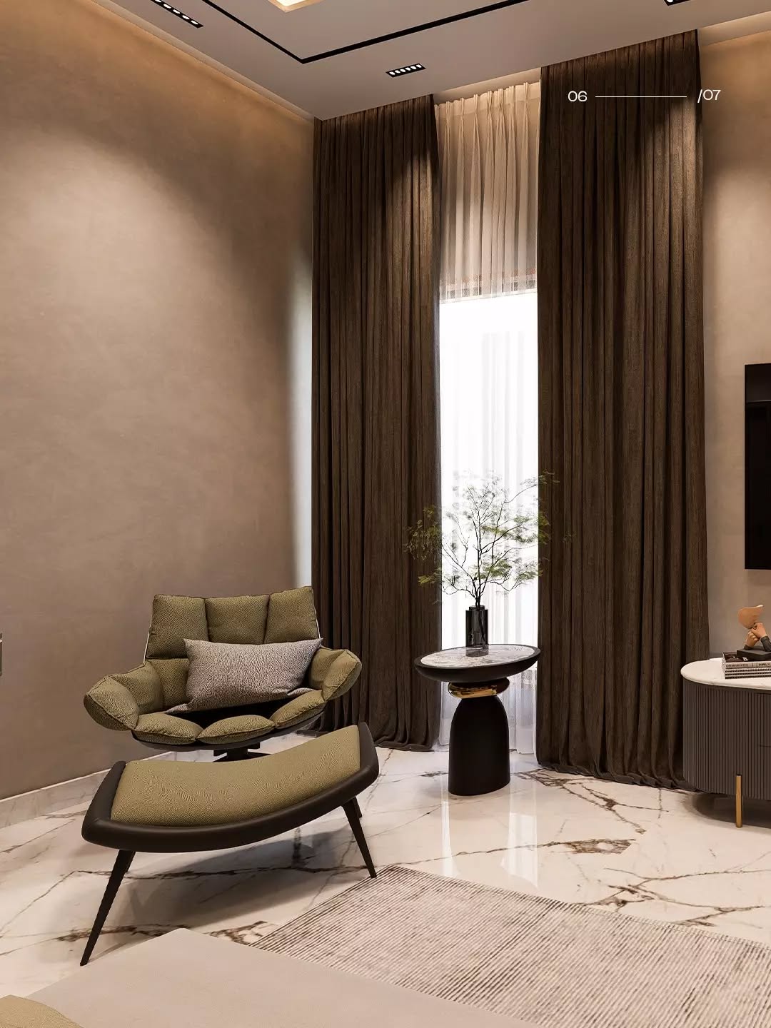 Material texture detail - Modern House Design DHA Multan