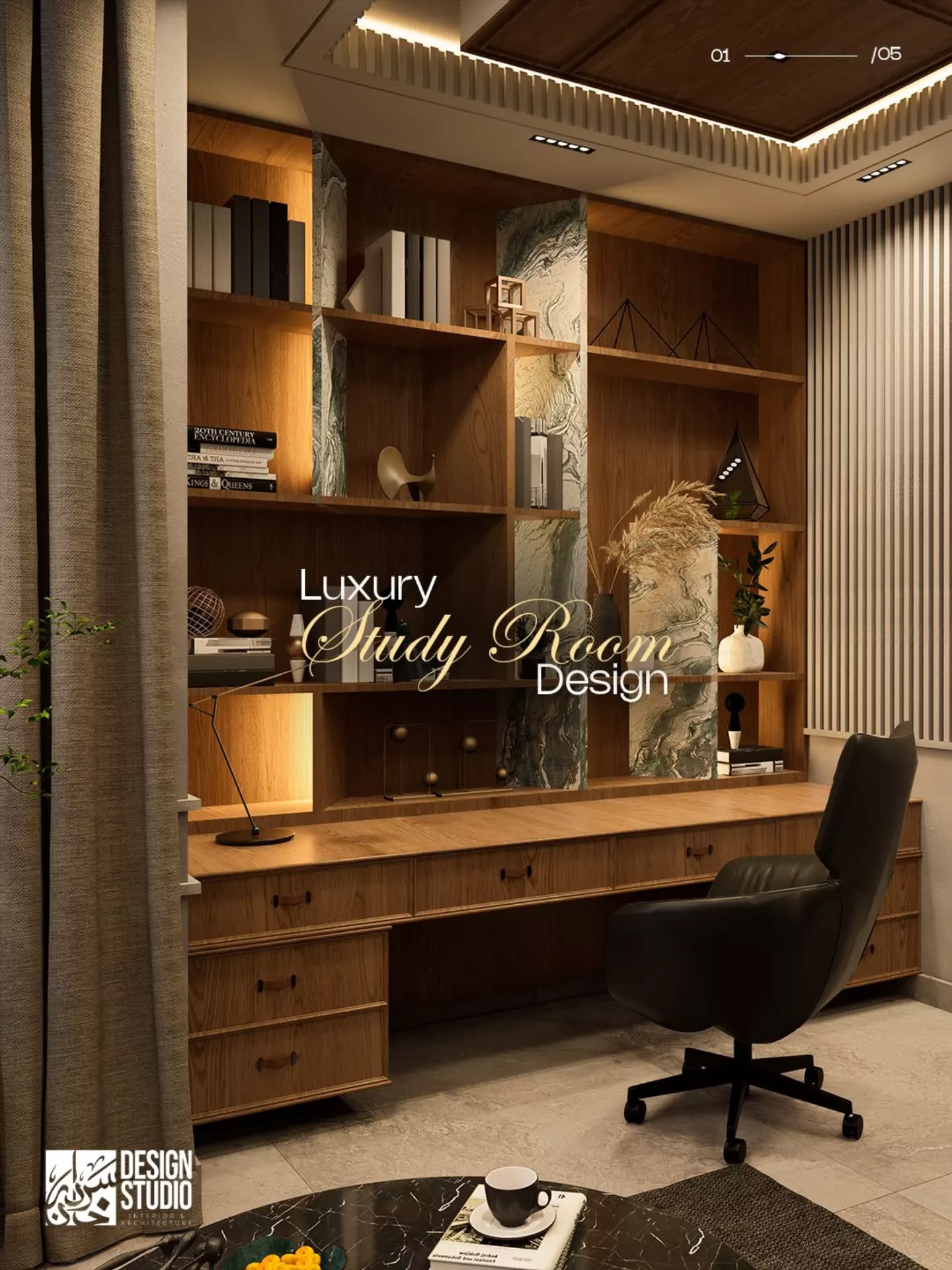 Luxury Study Room Design in Multan: Bespoke Interior Solutions