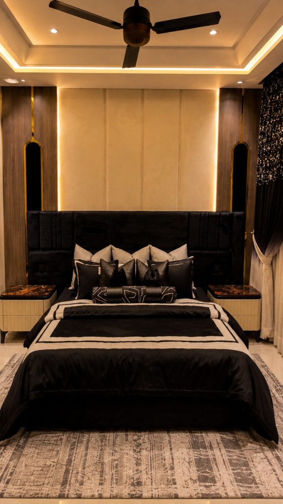 Luxury Bedroom Design Walkthrough: DHA Multan Interior