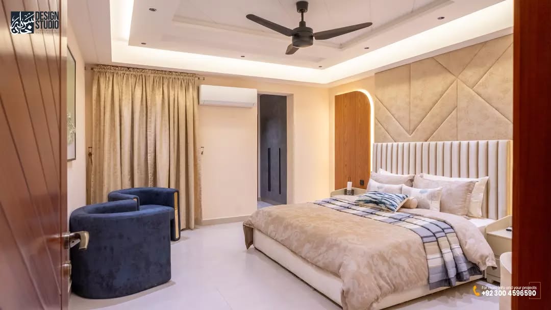 DHA House Multan — Custom Headboard